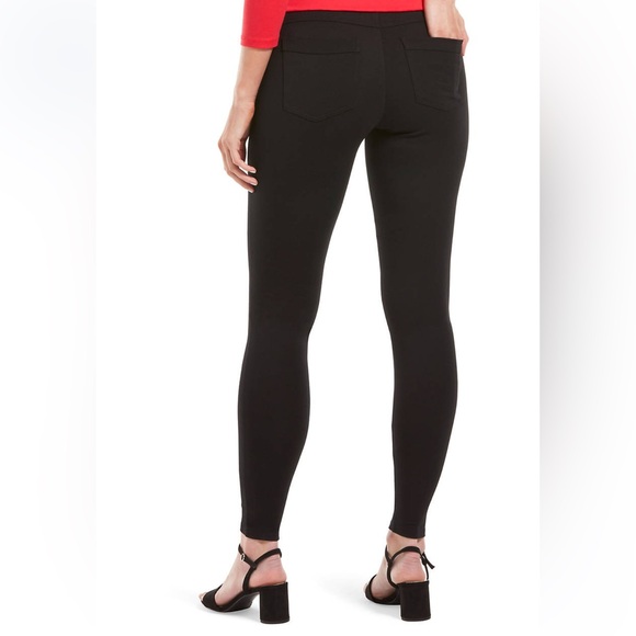 New Ladies HUE Ponte Leggings Black Pockets Large New with Tags - Picture 3 of 7